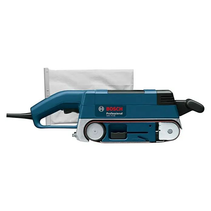 Bosch Professional Tračna brusilica GBS 75 AE - 750 W, 75 x 533 mm, 200 m/min - 330 m/min - Pogled s desne strane
