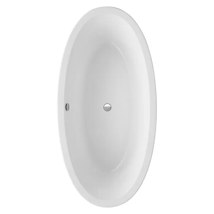 Ottofond Freistehende Badewanne Jade - 190 x 94 cm, Sanitäracryl, Weiß - Ansicht von oben
