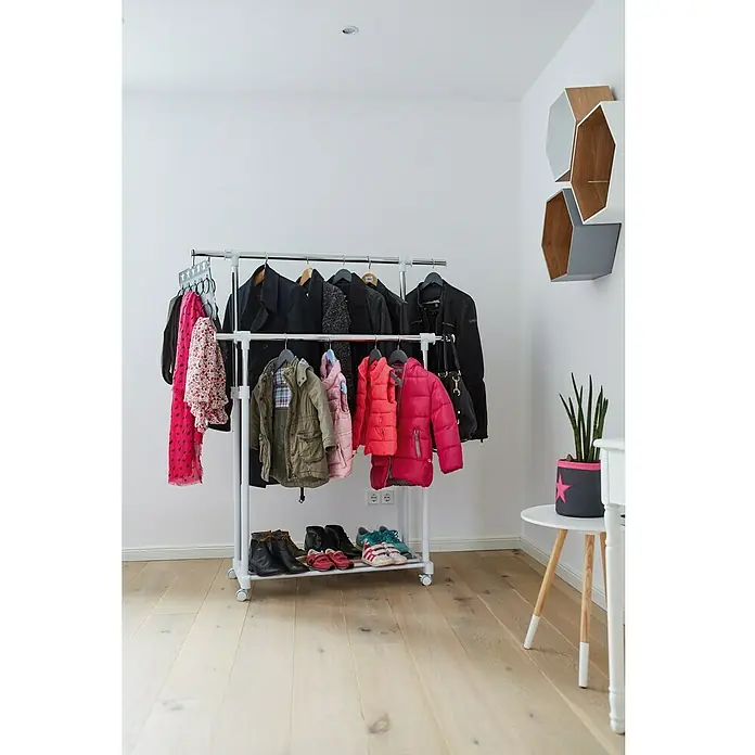 Kolica za odjeću XXL - D x Š: 44 x 134 cm, Podešavanje po visini: 95 cm - 169 cm