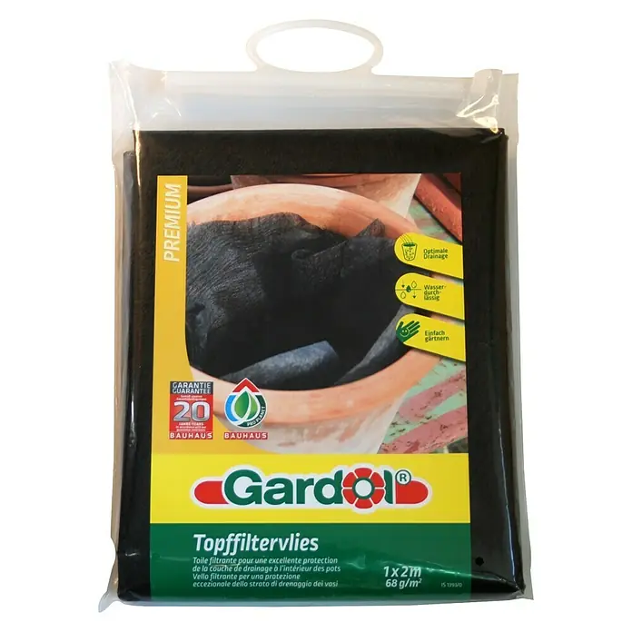 Gardol Premium Topfvlies - 1 x 2 m, Grammatur: 68 g/m² - Vorderansicht