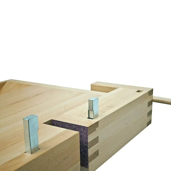 Ramia Werkbank Premium 1 - 2.120 x 760 x 860 mm, Buchenholz Massiv - Detailaufnahme
