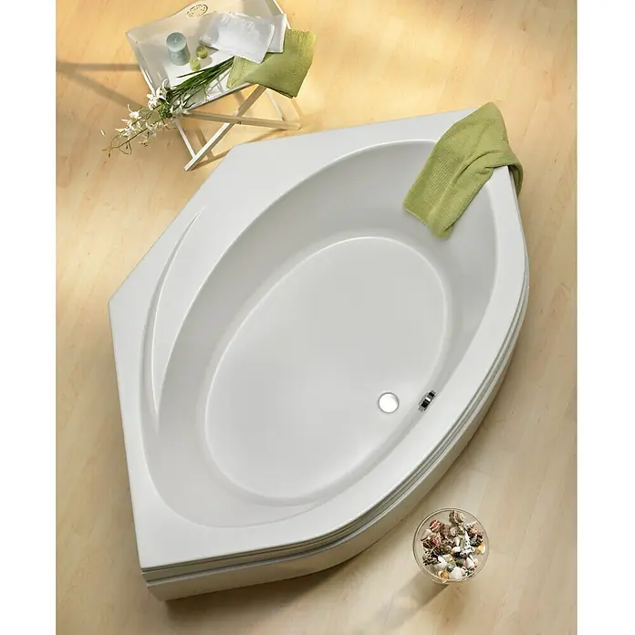 Ottofond Eckbadewanne Almeria - 150 x 150 cm, Sanitäracryl, Weiß - Stimmungsaufnahme