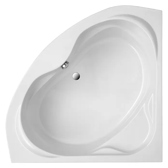 Ottofond Eckbadewanne Maya - 145 x 145 cm, Sanitäracryl, Weiß - Ansicht von oben