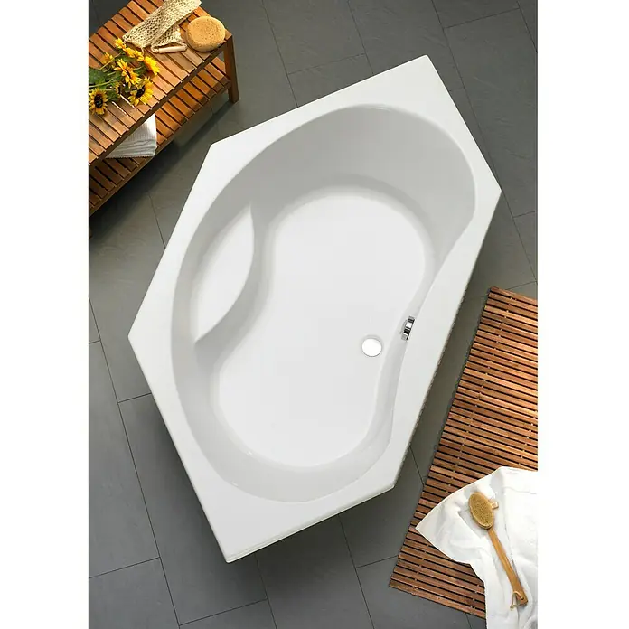 Ottofond Eckbadewanne Mostar - 140 x 140 cm, Sanitäracryl, Weiß - Stimmungsaufnahme