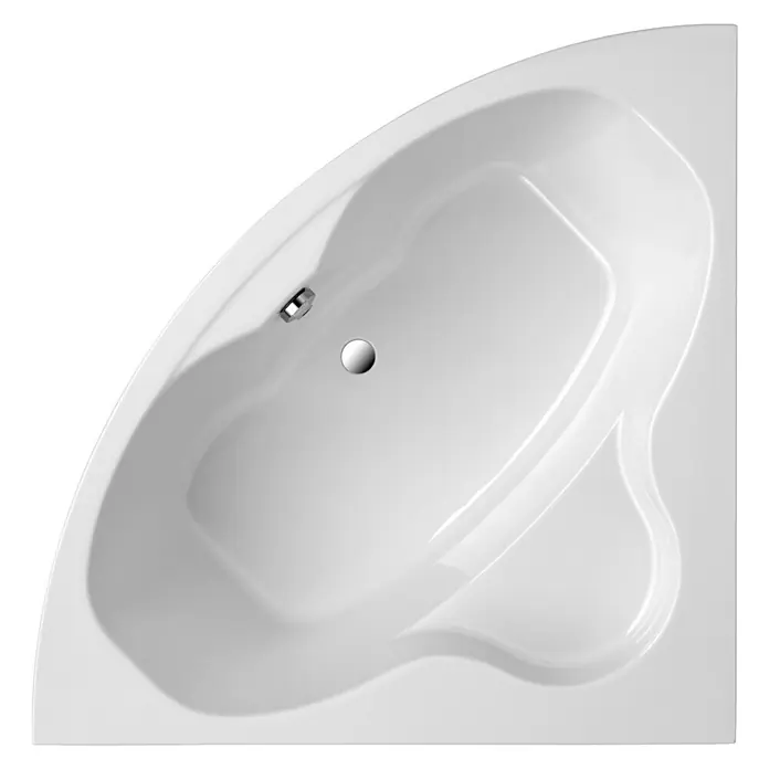 Ottofond Eckbadewanne Odessa - 147,5 x 147,5 cm, Sanitäracryl, Weiß - Ansicht von oben