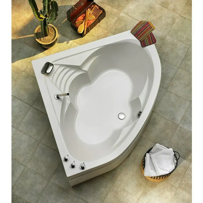Ottofond Eckbadewanne Sydney - 140 x 140 cm, Sanitäracryl, Weiß - Stimmungsaufnahme