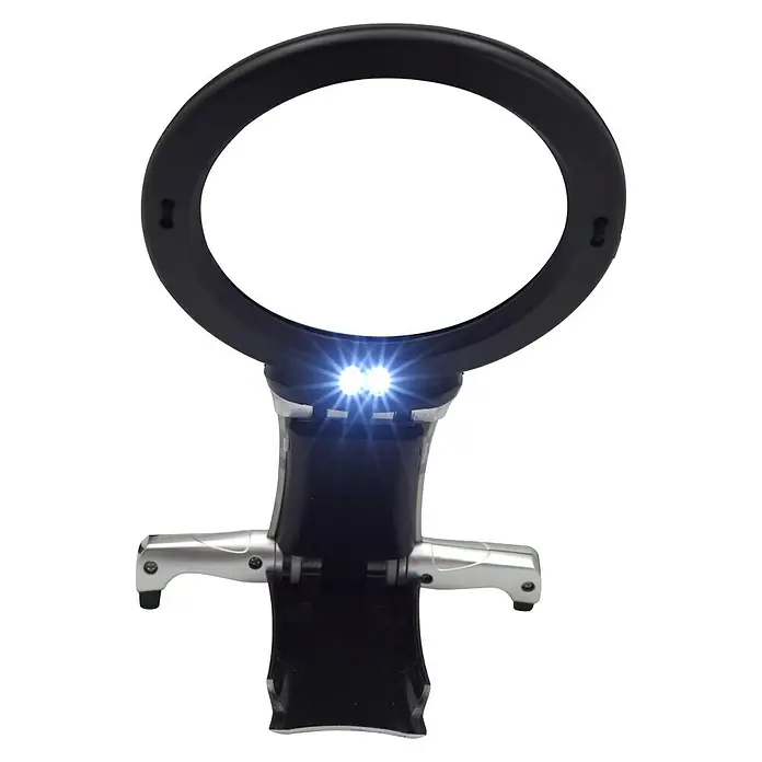 Digiphot Ručno radno povećalo CM 22 - Promjer leće: 100 mm, Povećanje: 2-struko, LED rasvjeta - Pogled odozdo