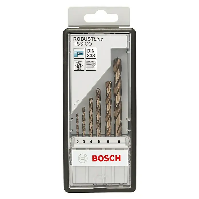 Bosch Professional Komplet metalnih svrdla - HSS-Co, 6 -dij. - Pogled sprijeda