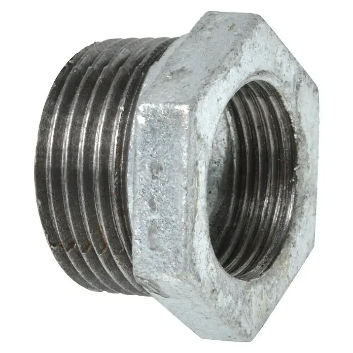 Redukcijski element - Vanjski navoj: 1″, Unutarnji navoj: ¾″, Pocinčano - Pogled sprijeda