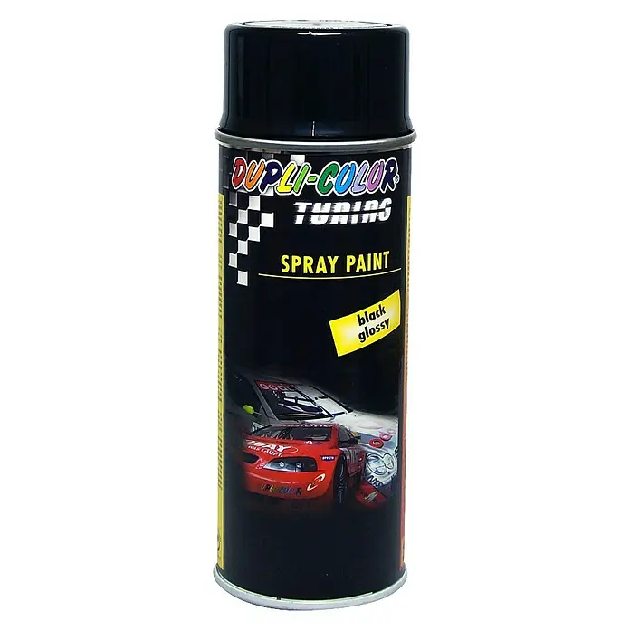 Dupli-Color Tuning Lackspray - Schwarz, Glänzend, 400 ml - Vorderansicht