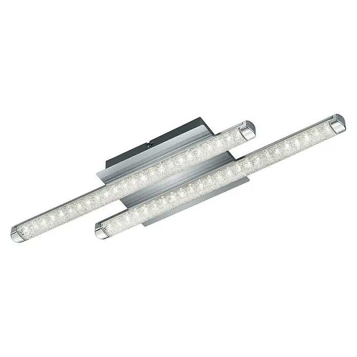 Reality Leuchten LED-Deckenleuchte Street - 9 W, L x B x H: 50 x 13 x 5 cm, Chrom, Warmweiß - Ansicht von unten