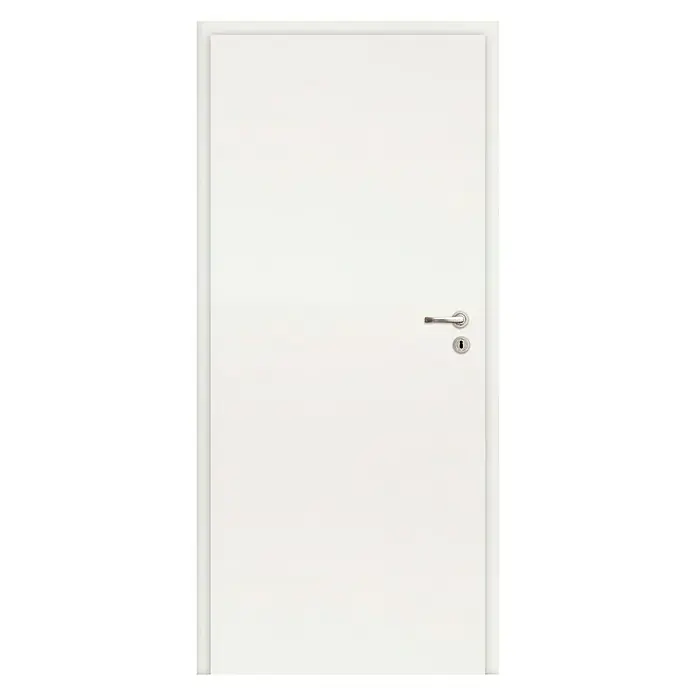 Zimmertür - 735 x 1.985 mm, DIN Anschlag: Links, Weiß, Mittellage: Wabe - Vorderansicht