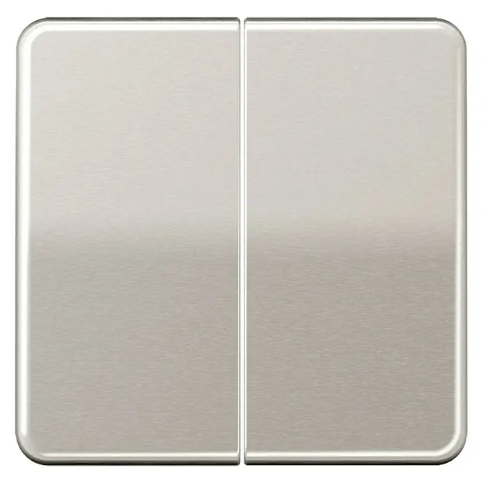Jung CD 500 Serienschalterwippe - Platin, Aluminium, IP20, Unterputz - Vorderansicht