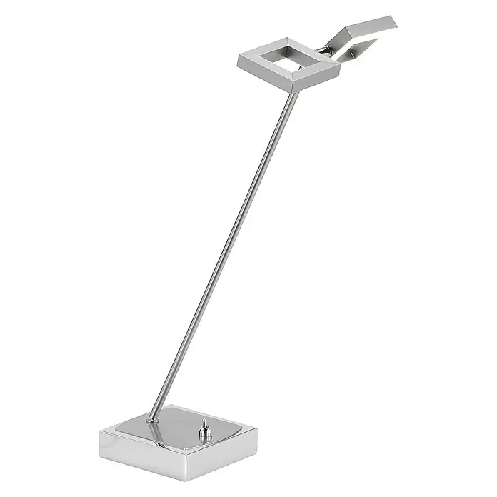 Paul Neuhaus Twins LED-Tischleuchte - 5 W, L x B x H: 24,5 x 14 x 42 cm, Silber, Warmweiß