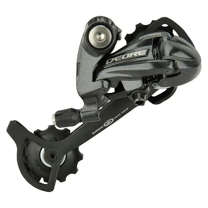Shimano Achterderailleur Deore - Geschikt voor: 9-snelheden cassette - Top-down weergave