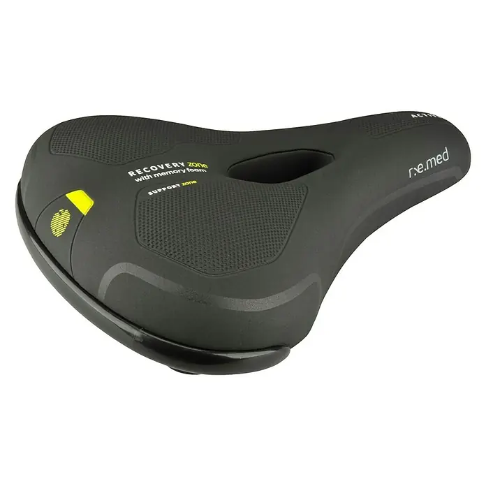 Fischer R.E.Med. Fahrradsattel - Memory-Foam-Einlage, Geeignet für: Touren- & Cityräder - Vorderansicht