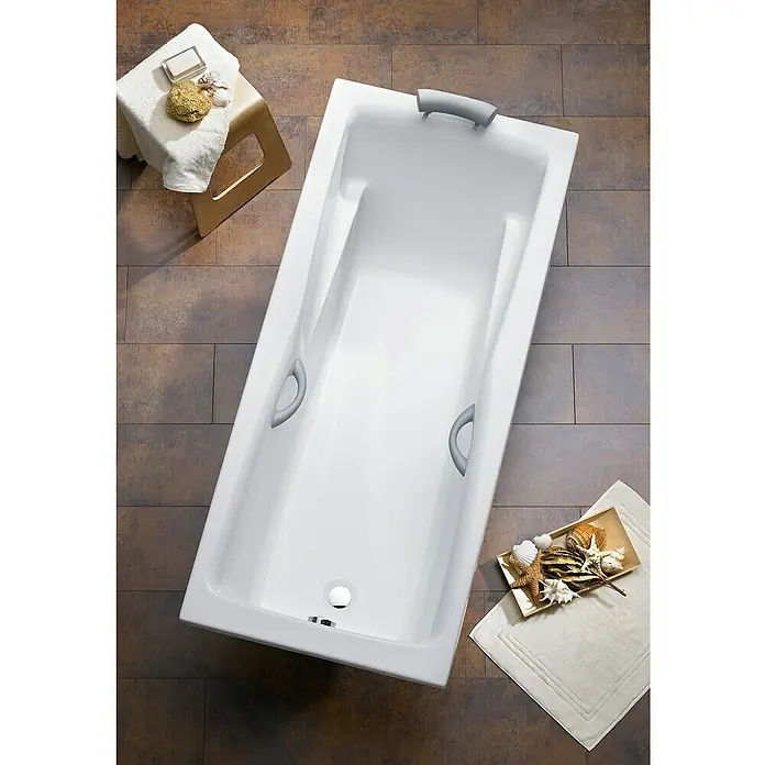 Ottofond Badewanne Santos - 160 x 75 cm, Sanitäracryl, Weiß - Ansicht von oben
