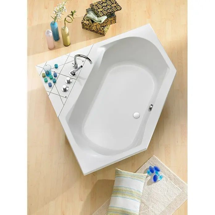 Ottofond Badewanne Grenada - 200 x 100 cm, Sanitäracryl, Weiß - Ansicht von oben