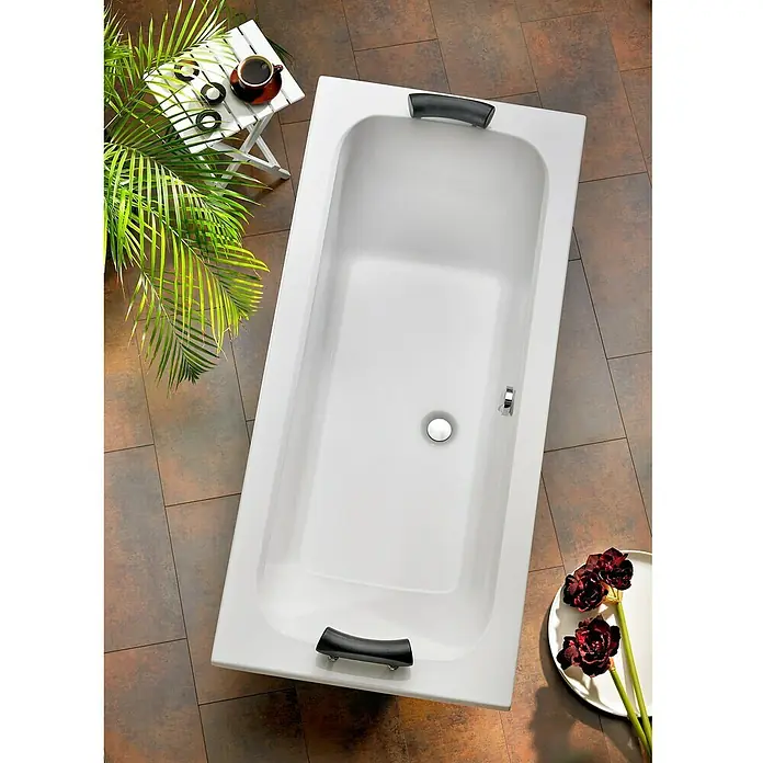 Ottofond Badewanne Punta - 180 x 80 cm, Sanitäracryl, Weiß - Ansicht von oben