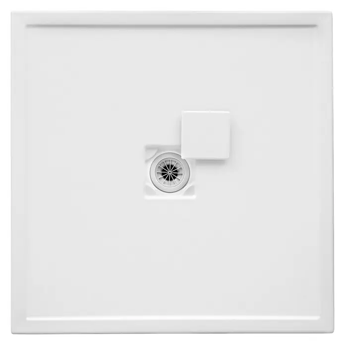 Ottofond Duschwanne Plano-Q - 90 x 90 x 1,5 cm, Sanitäracryl, Weiß - Ansicht von oben