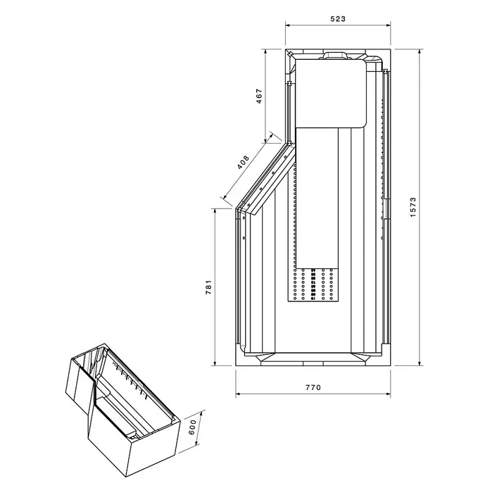 Ottofond Badewannenträger Flint A - Passend für: Badewanne Flint A 160 x 80 cm - Ansicht von oben