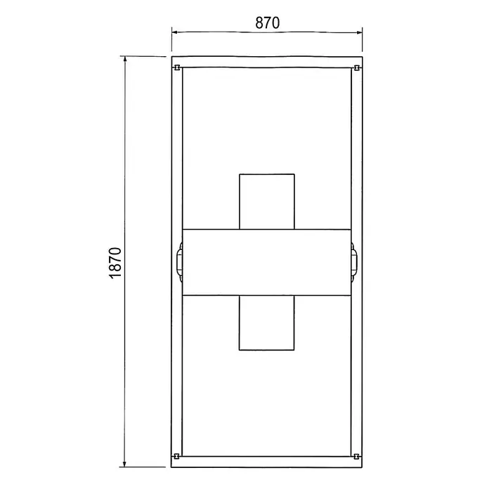 Ottofond Badewannenträger Atlas - Passend für: Badewanne Atlas 190 x 90 cm - Ansicht von oben