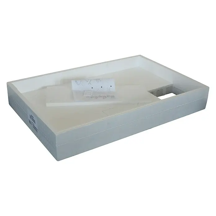 Ottofond Duschwannenträger Manila - 97 x 77 cm, Expandiertes Polystyrol, Weiß - Vorderansicht