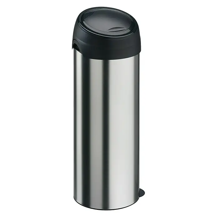 Vepa Bins Afvalemmer Meliconi - 40 l, Roestvrij staal, Rond, Metaal - Zijaanzicht links