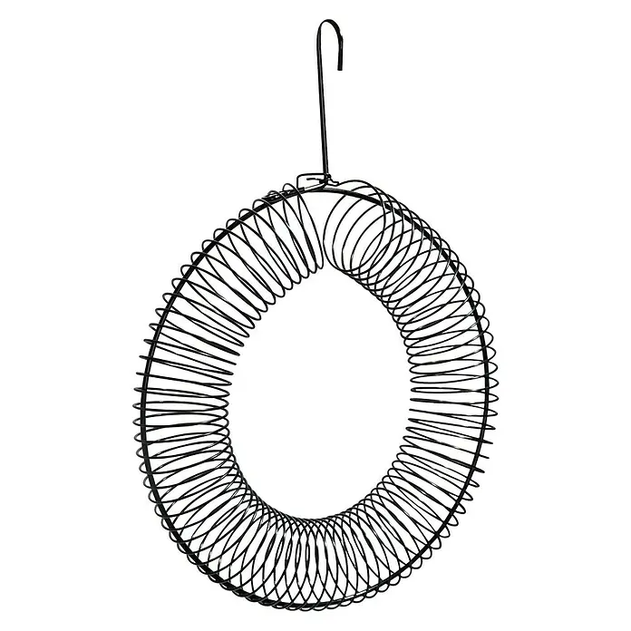 Riesenfutterring - Metall, Pulverbeschichtet, Schwarz - Vorderansicht