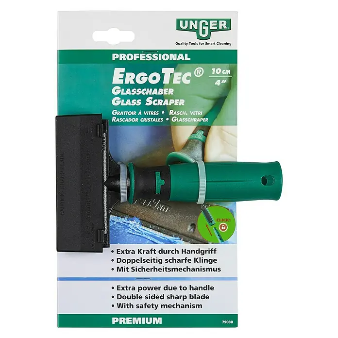 Unger ErgoTec Glasschaber - Breite: 10 cm - Vorderansicht