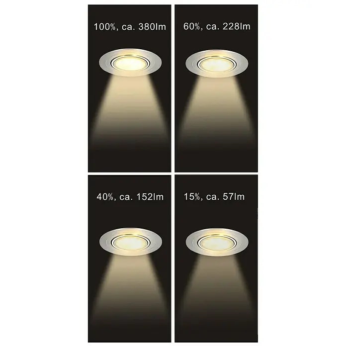 Tween Light LED süllyesztett világítás készlet - 15 W, Ezüst, Meleg fehér
