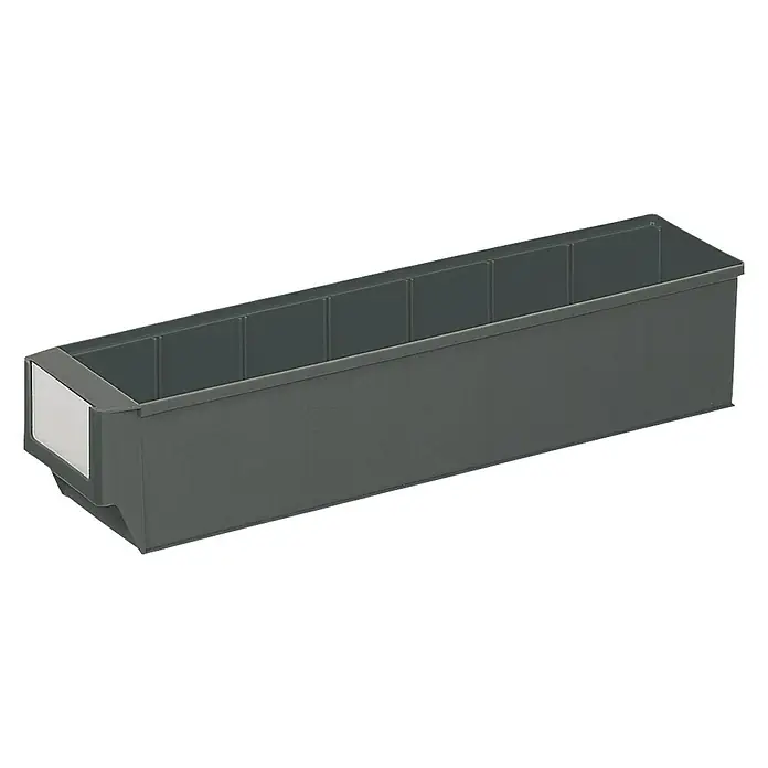 Lockweiler Sichtlagerkasten LB 400 E - 400 x 91 x 81 mm, Eisengrau - Vorderansicht