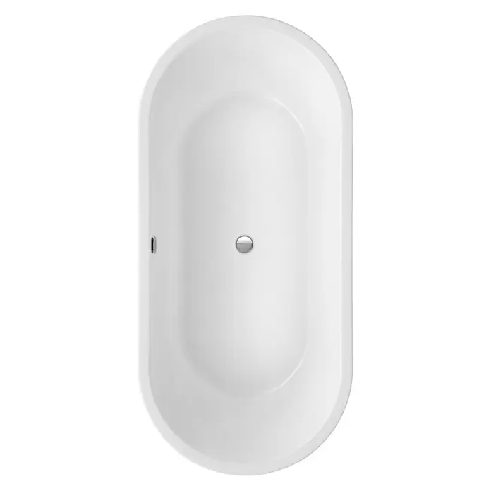 Ottofond Freistehende Badewanne Dorado - 190 x 90 cm, Sanitäracryl, Weiß - Ansicht von oben