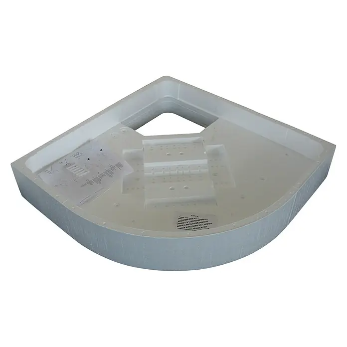 Ottofond Duschwannenträger Rico - 86,5 x 86,5 cm, Expandiertes Polystyrol, Weiß - Vorderansicht