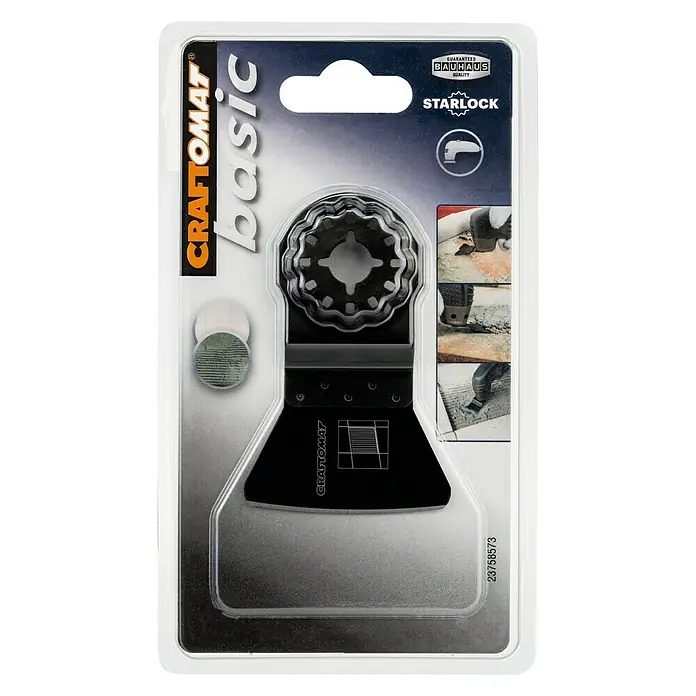 Craftomat Strugalo - 26 x 52 mm, Prikladno za: Ostaci ljepila, Sustav STARLOCK - Pogled sprijeda