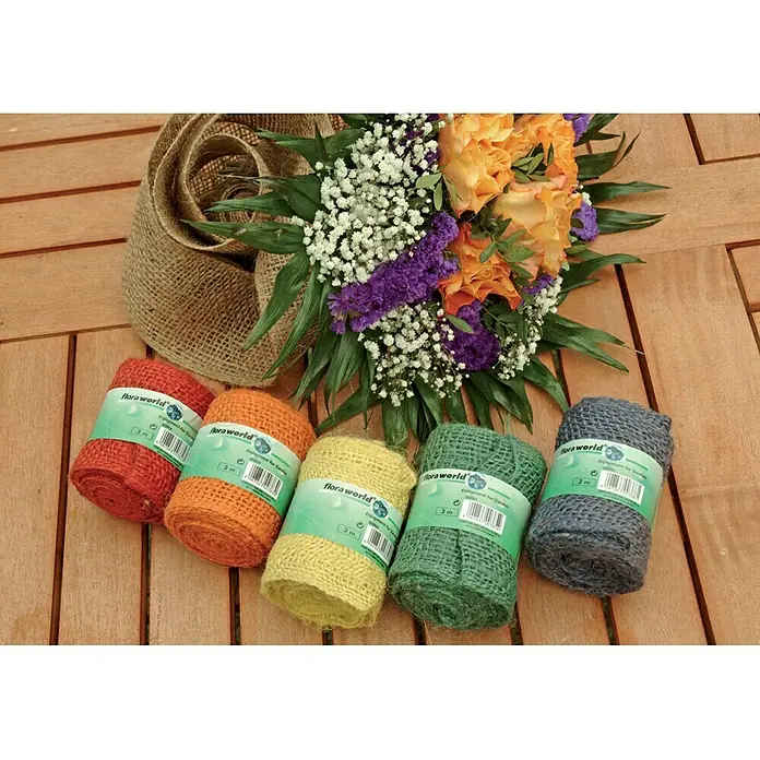 Floraworld Classic Traka od jute - Natur, 300 x 6 cm - Živopisni prikaz