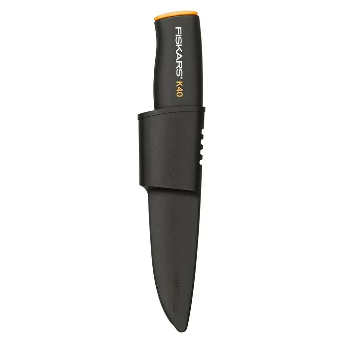 Fiskars Univerzalni nož K 40 - Duljina oštrice: 10 cm - Pogled s lijeve strane