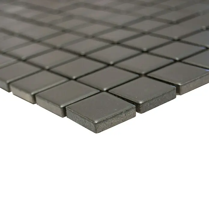 Mosaikfliese Quadrat Uni CG 134 - 29,8 x 29,8 cm, Grau, Matt - Vorderansicht