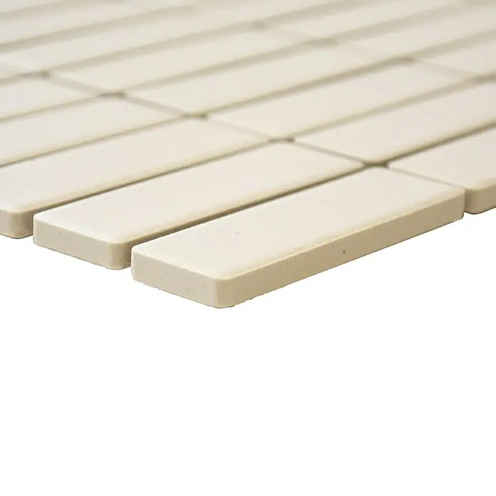 Mosaikfliese Uni CU ST 041 - 29,7 x 29 cm, Beige, Matt - Vorderansicht