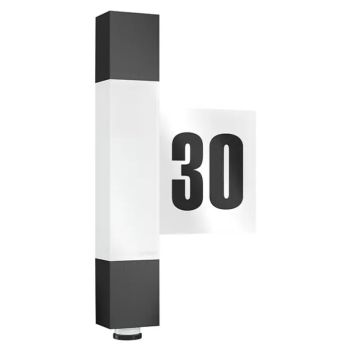 Steinel Buitenwandlamp met sensor L630 LED - 8,2 W, 65 x 211 x 364 mm, Antraciet, Opaal, IP44