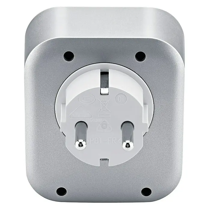 Bosch Smart Home Zwischenstecker - Reichweite Funk: > 100 m (Freifeld), 3.680 W - Rückansicht