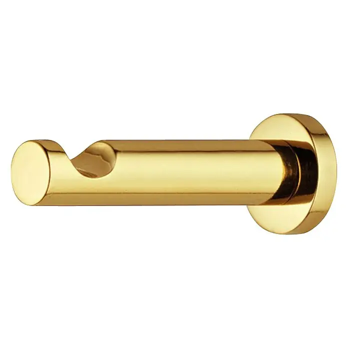 Garderobna kuka - Oprema: 1 kuka, Ø x D: 12 x 55 mm, Mjed, Površina: Pomesingana, polirana - Pogled sprijeda