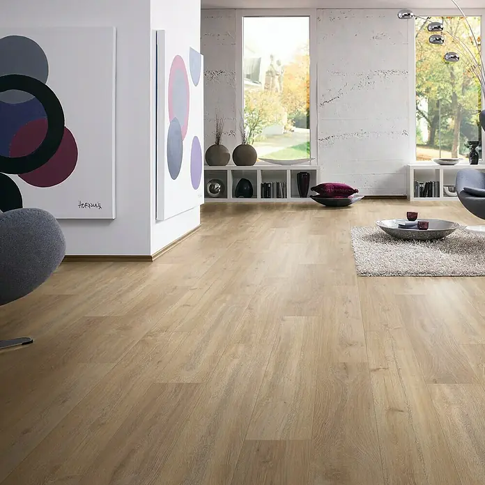 LOGOCLIC Vinto Laminat Hrast Sorrent - 1.285 x 192 x 8 mm, Rustikalni pod - Detaljan prikaz