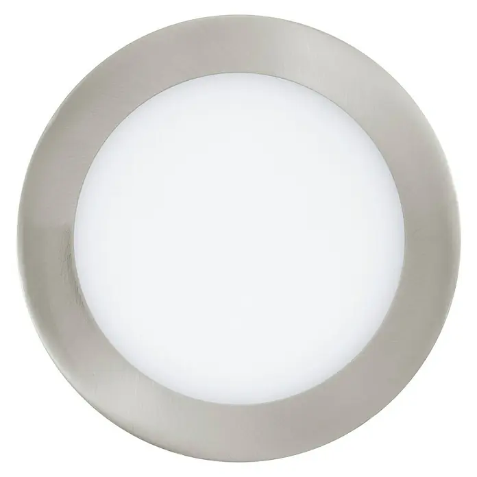 Tween Light Led-inbouwverlichting - 10,95 W, Warm wit, Diameter: 170 mm, Nikkel mat, Dimbaar - Vooraanzicht