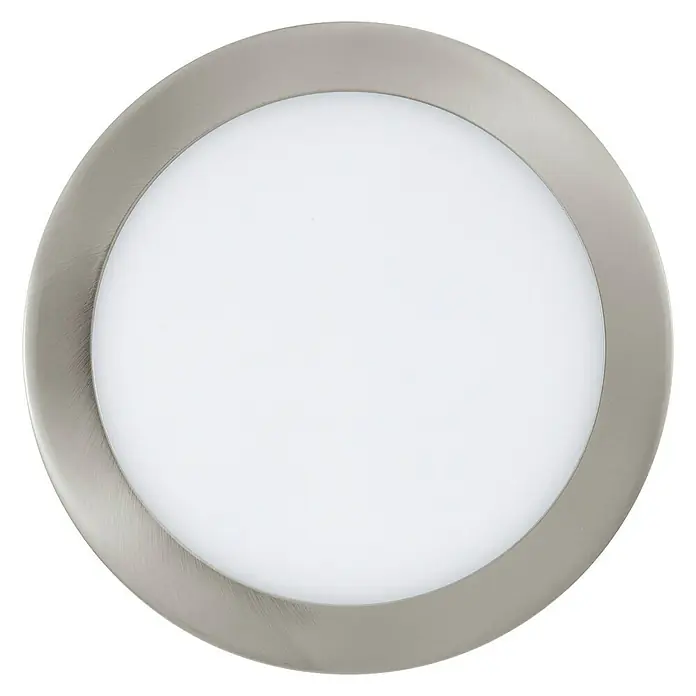 Tween Light Led-inbouwverlichting - 16,5 W, Warm wit, Diameter: 225 mm, Nikkel mat - Vooraanzicht