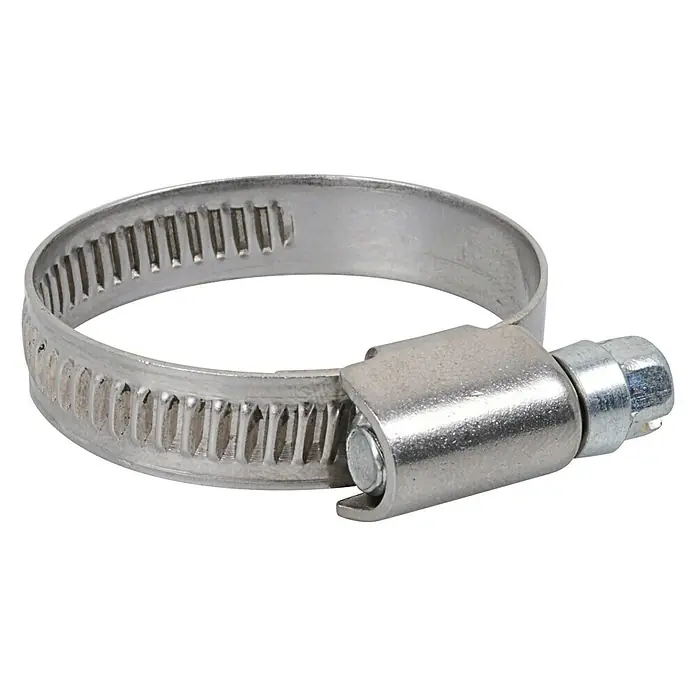 Obujmica za crijeva - Stezni raspon: 25 - 40 mm, Raspon frekvencija: 9 mm, Plemeniti čelik, 1 kom - Pogled sprijeda