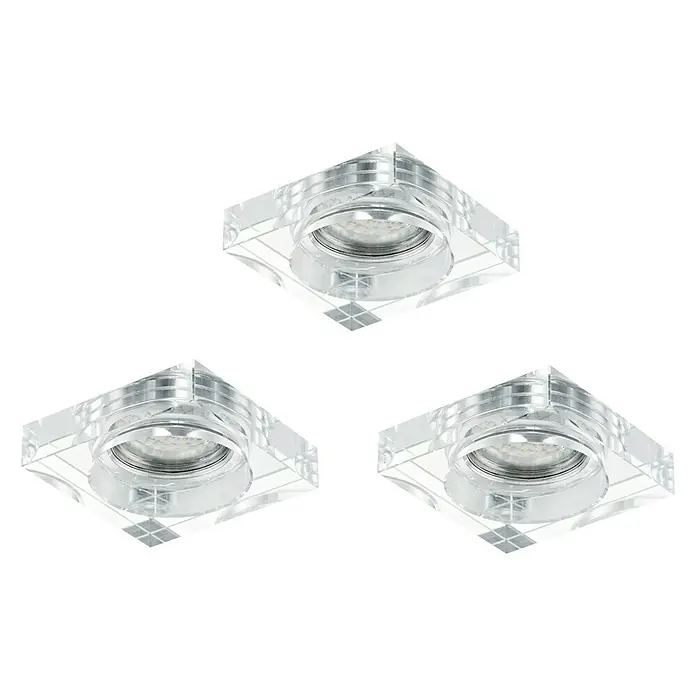 Tween Light Led-inbouwverlichtingset Tinus - 9,9 W, l x b x h: 90 x 90 x 21 mm, Aluminium, 3 st., Warm wit