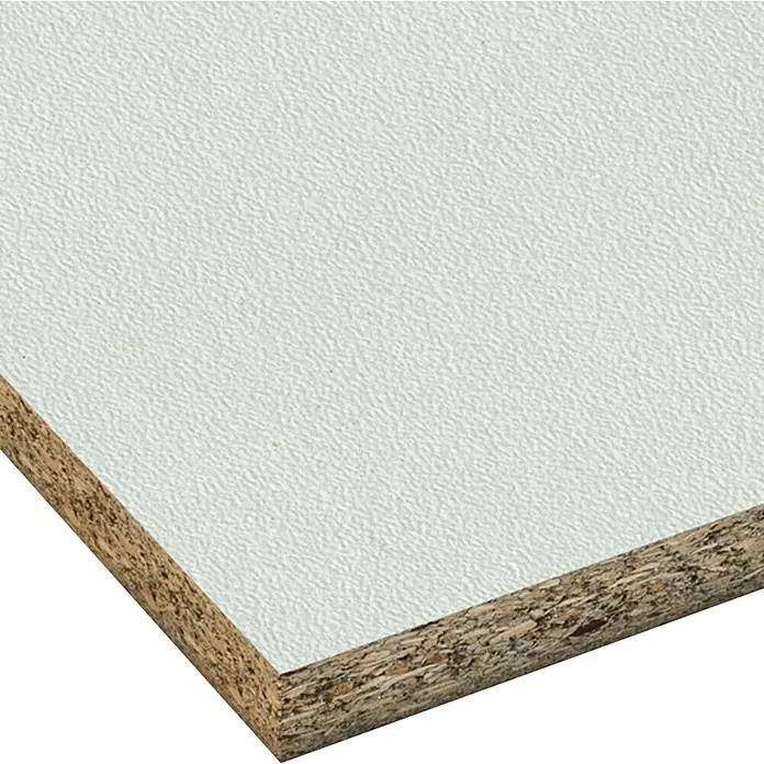 Spanplatte nach Maß - Lichtgrau Perl, Max. Zuschnittsmaß: 2.800 x 2.070 mm, Stärke: 19 mm