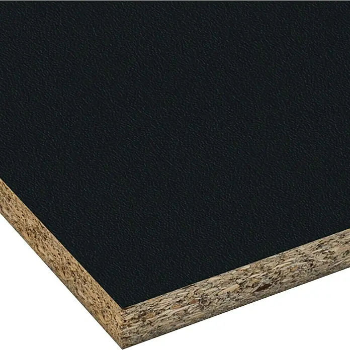 Spanplatte nach Maß - Schwarz Perl, Max. Zuschnittsmaß: 2.800 x 2.070 mm, Stärke: 19 mm