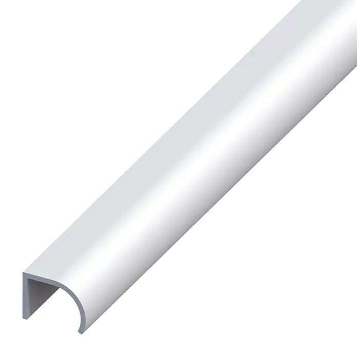 Kantoflex Greepprofiel - l x b x h: 1.000 x 25 x 19 mm, Dikte: 2 mm, Aluminium - Zijaanzicht links